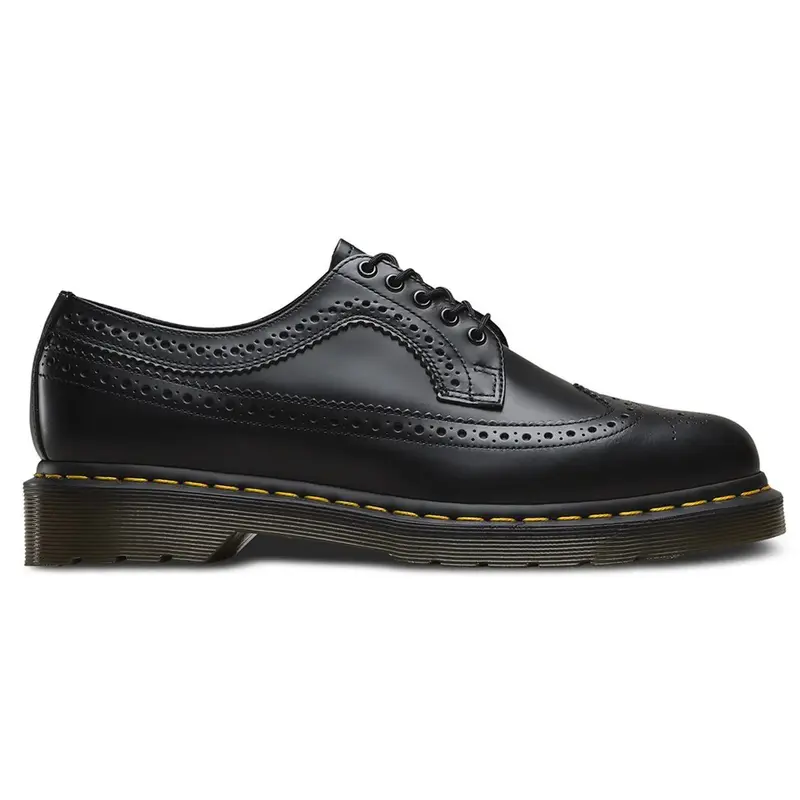 Dr. Martens 3989 5-Eyelet Leather Unisex Oxfords Shoes - Black - Size:US 13 Women / 12 Men