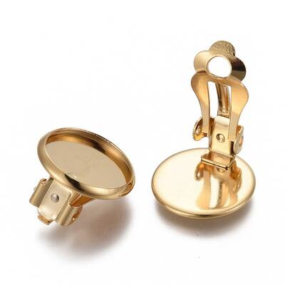 304 Stainless Steel Clip-on Earring Setting