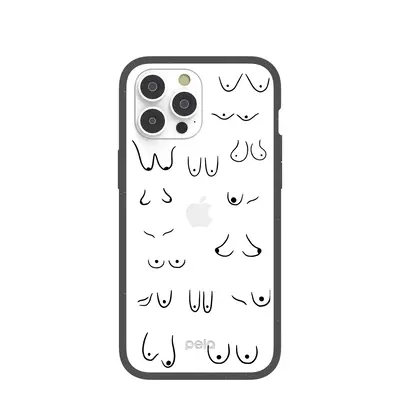 Clear Sister iPhone 14 Pro Max Case With Black Ridge