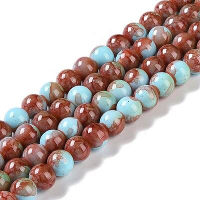 Baking Paint Glass Bead Strands