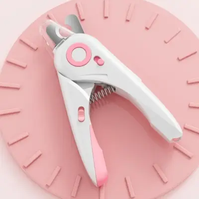 Pet Nail Clipper with LED Light, 1 Count 2 in 1 Pet Nail Trimmer & Nail File, Pet Nail Care Tool for Gift, Dog & Cat Groomin...