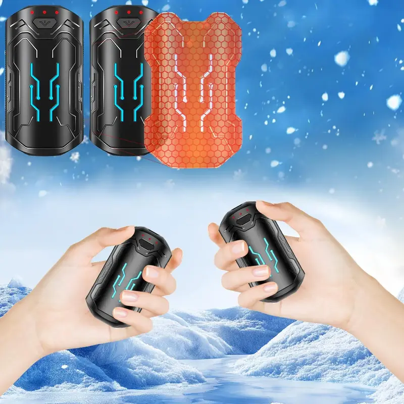 Portable USB Rechargeable Hand Warmer, Pocket Size Electric Hand Warmer, Hand Heater for Outdoors, Hunting, Golf, Camping