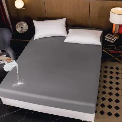 Solid Color Waterproof Fitted Sheet (1 Count), Soft Comfortable Mattress Cover, Cool Bedroom Accessories, Bedroom Gadgets for...