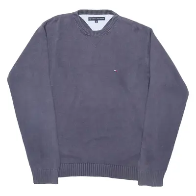 TOMMY HILFIGER Mens Jumper Blue Tight Knit M