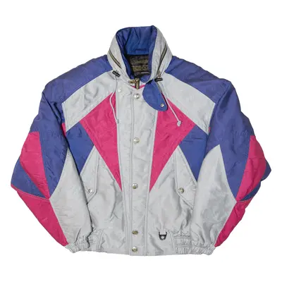 DESCENTE Insulated Womens Shell Jacket Grey 80s L