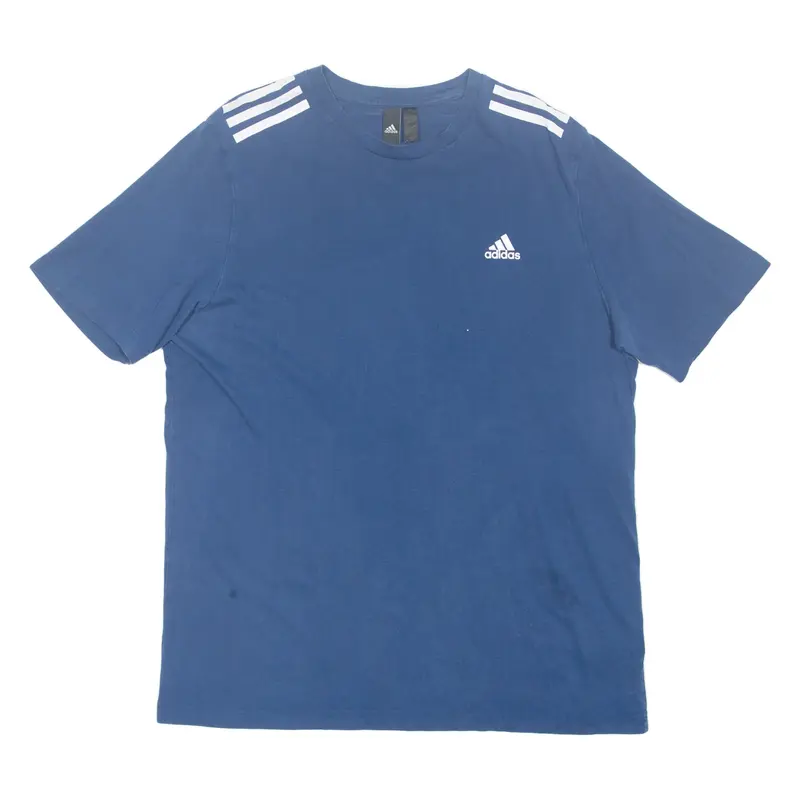 ADIDAS Mens T-Shirt Blue L