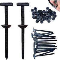 100Pcs Nylon Universal Cable Tie Buckle Heavy Duty Self-Locking Zip Ties Holder Multipurpose Plastic Tool for Car Daily Repai...