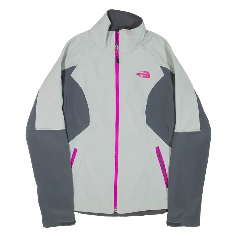 THE NORTH FACE Womens Track Jacket Grey Colourblock M