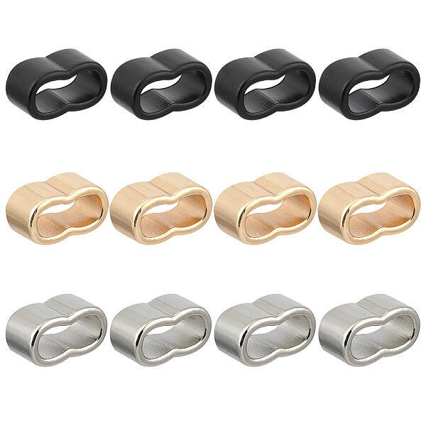 60Pcs 3 Colors Zinc Alloy Slide Charms
