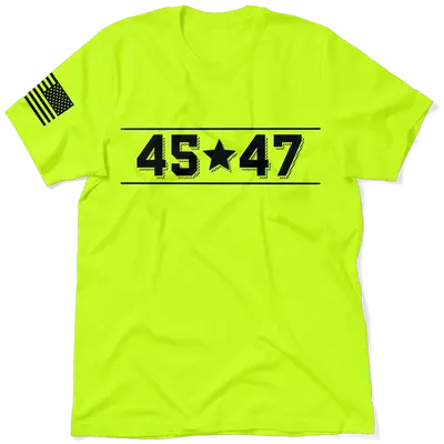 45-47 - Safety Yellow T-Shirt