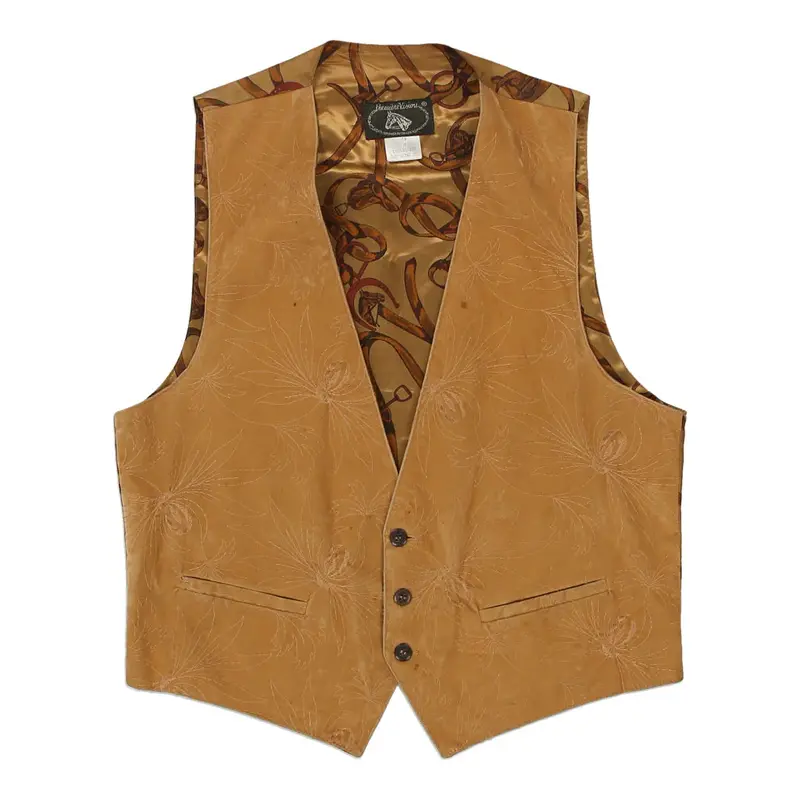 Premier Vision Waistcoat - Medium Brown Cotton Blend