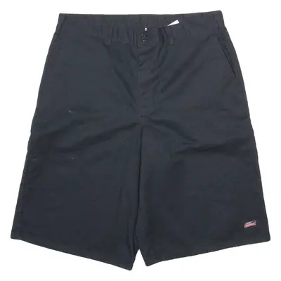 DICKIES Mens Workwear Shorts Black Relaxed L W36