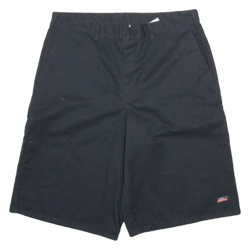 DICKIES Mens Workwear Shorts Black Relaxed L W36