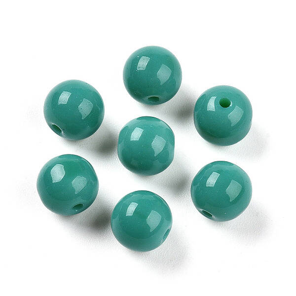 Opaque Solid Color Glass Beads