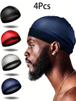 Men's Summer Street Trend Minimalist Turbans, 2025 New Trendy Soft Comfy Multicolor Turban Caps Hats, Chic All-match Hats Acc...