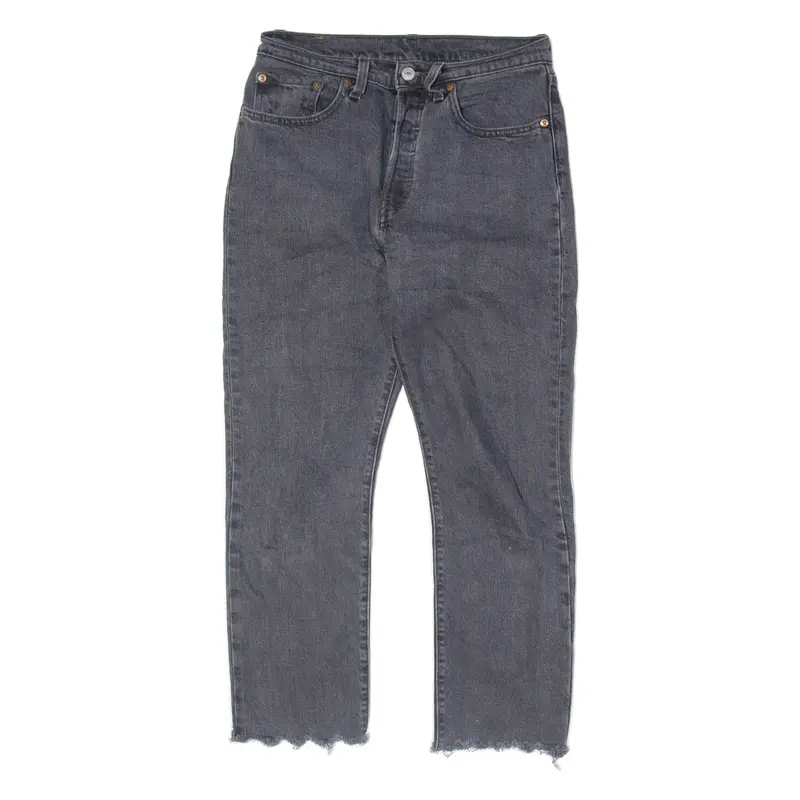 LEVI'S 501 Jeans Mens Grey Regular Straight W28 L28