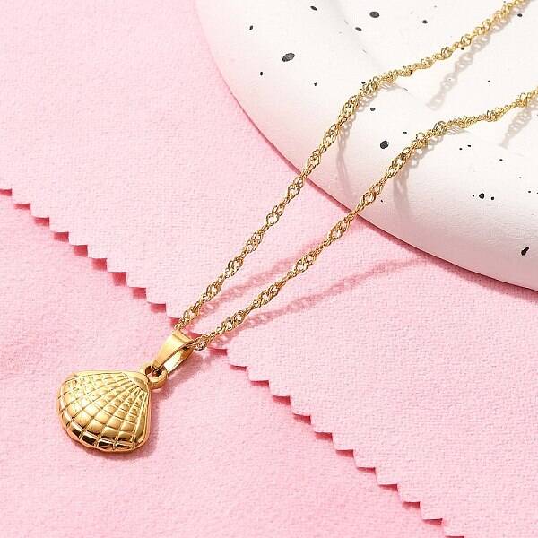Summer Beach 304 Stainless Steel Pendant Rope Chain Necklaces for Women
