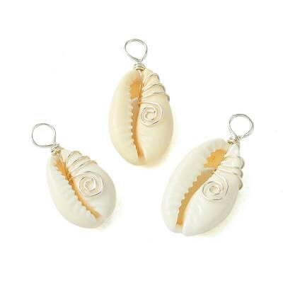 Natural Cowrie Shell Pendants