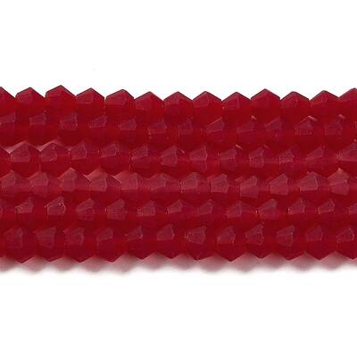 Imitate Austrian Crystal Frosted Glass Beads Strands