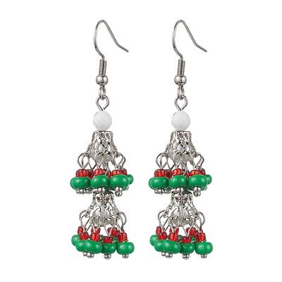 304 Stainless Steel Dangle Earrings