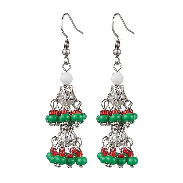 304 Stainless Steel Dangle Earrings