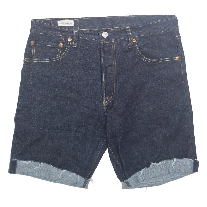 LEVI'S 511 Cut Off Mens Denim Shorts Blue M W32