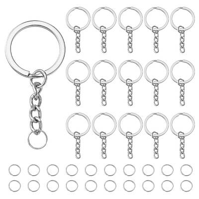 50Pcs Iron Split Key Rings