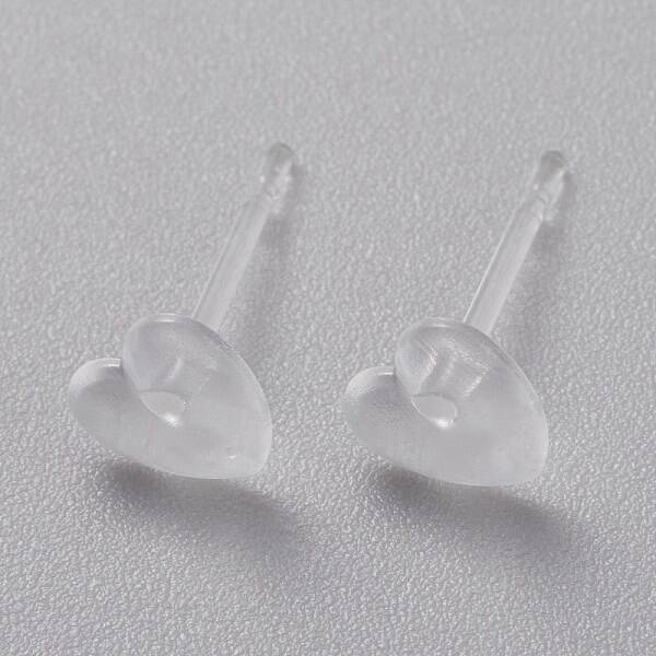 Eco-Friendly Plastic Stud Earrings