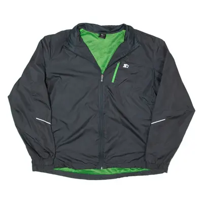 STARTER Windbreaker Jacket Grey Mens XL