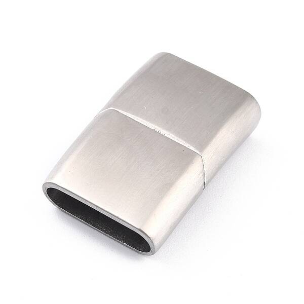 Tarnish Resistant 304 Stainless Steel Magnetic Clasps with Glue-in Ends