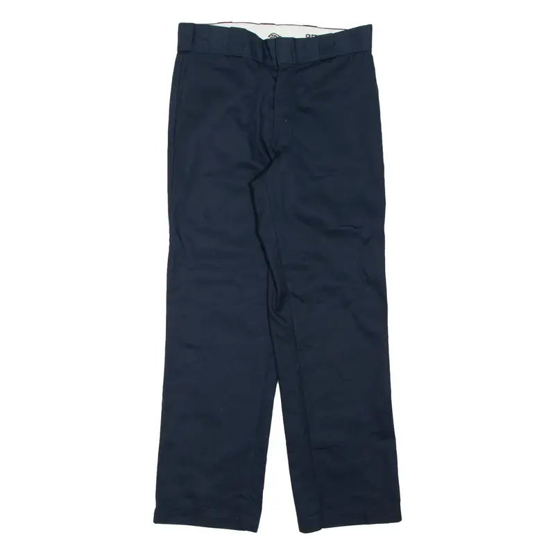 DICKIES Chino Mens Trousers Blue Regular Straight W28 L28