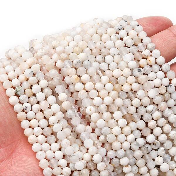 Natural Rainbow Moonstone Beads Strands