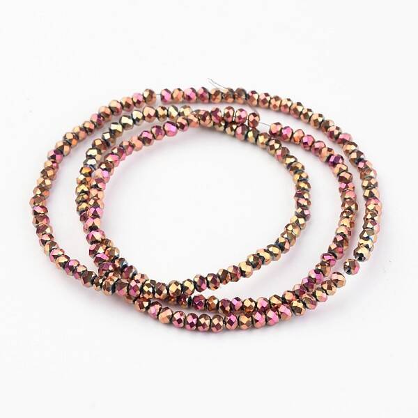 Electroplate Glass Bead Strands