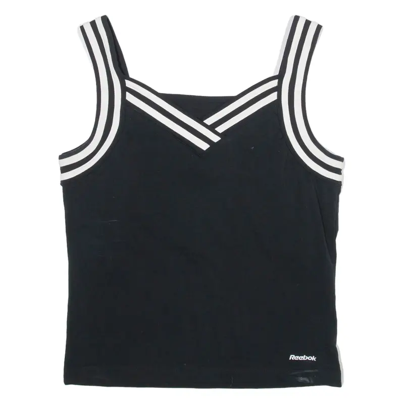 REEBOK Womens Vest Black Sleeveless L