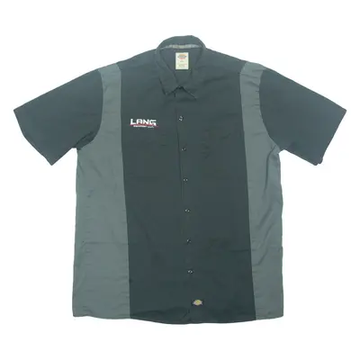 DICKIES Lang Equipment L.l.c. Mens Plain Shirt Black XL