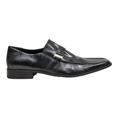 KENNETH COLE Monk Shoes Black Leather Mens UK 12