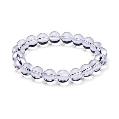 Natural Crystal Round Beads Stretch Bracelets