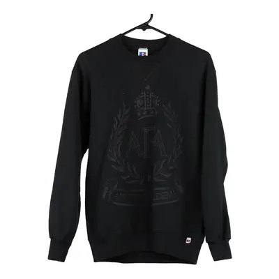 Russell Athletic Sweatshirt - Medium Black Cotton Blend