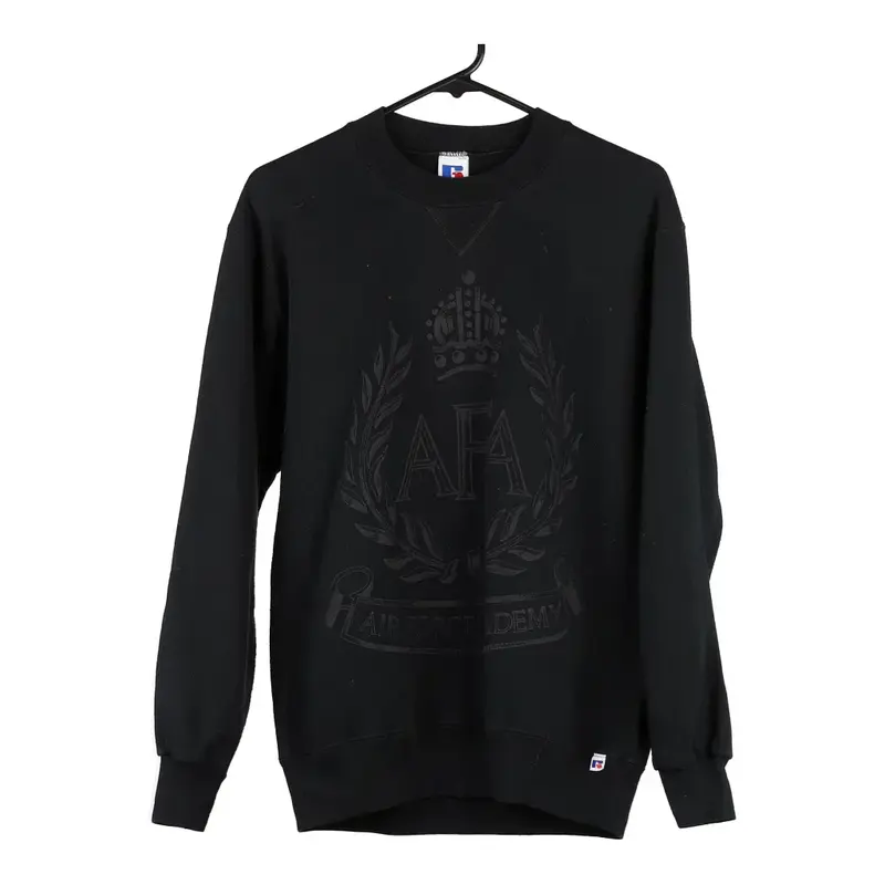 Russell Athletic Sweatshirt - Medium Black Cotton Blend