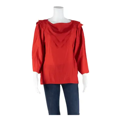LOUIS LONDON Womens Top Red 3/4 Sleeve M