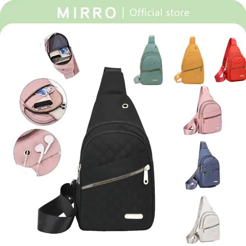 Summer Quilted Fanny Pack, Fall Outfits, New Fashion All-match Large Capacity Crossbody Bag, Casual Solid Color Designer Ches...