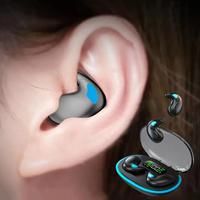 Wireless Headphones, Invisible Bluetooth-compatible Sleeping Earbuds, Noise Cancelling Headphone, Black Electronic Headset Au...
