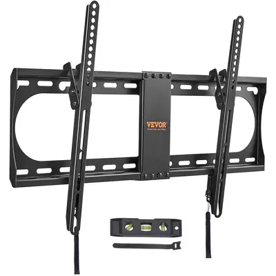 VEVOR Universal TV Wall Mount, Low Profile TV Mount Fits for Most 37-70 inch TVs, Tilt Wall Mount TV Brackets, Max VESA 600x4...