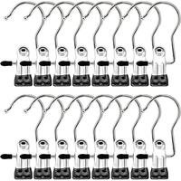Boot Hangers Clips, 16 Pack Laundry Hooks Hanging Clips Clothes Pins Closet Hanger Organizer Clamps Socks Towel Clips Heavy D...