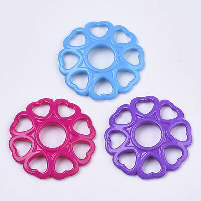 Opaque Acrylic Filigree Joiners Links