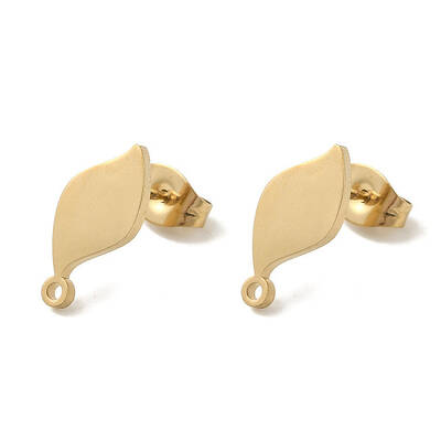 Ion Plating(IP) 304 Stainless Steel Stud Earring Findings