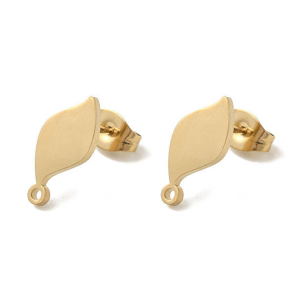 Ion Plating(IP) 304 Stainless Steel Stud Earring Findings