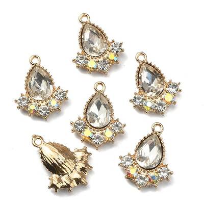 Glass Rhinestone Pendants