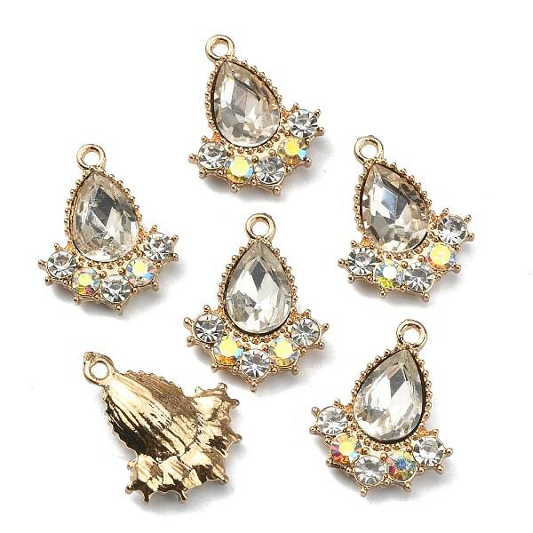 Glass Rhinestone Pendants