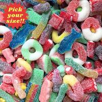 Sweet & Sour Variety Gummy Mix - Candy Snack! - Sweet and Sour Flavors! - Choose your own size & mix!
